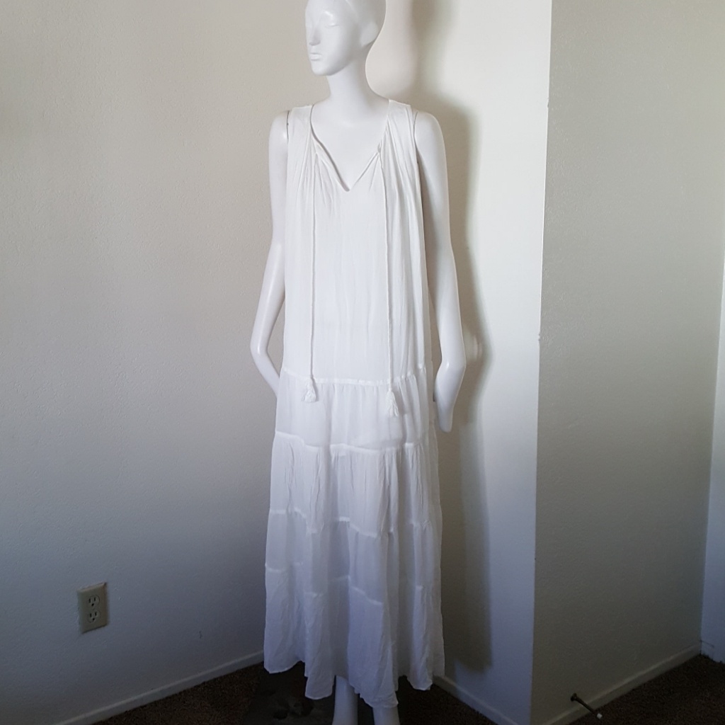Anthropologie Heartloom Cotton Maxi Dress